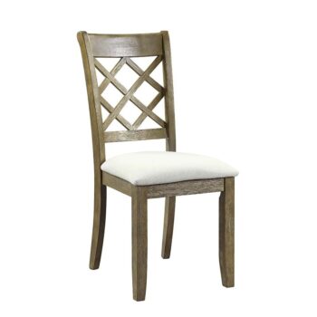 Karsen Beige Linen Side Chair Set of 2 by ACME