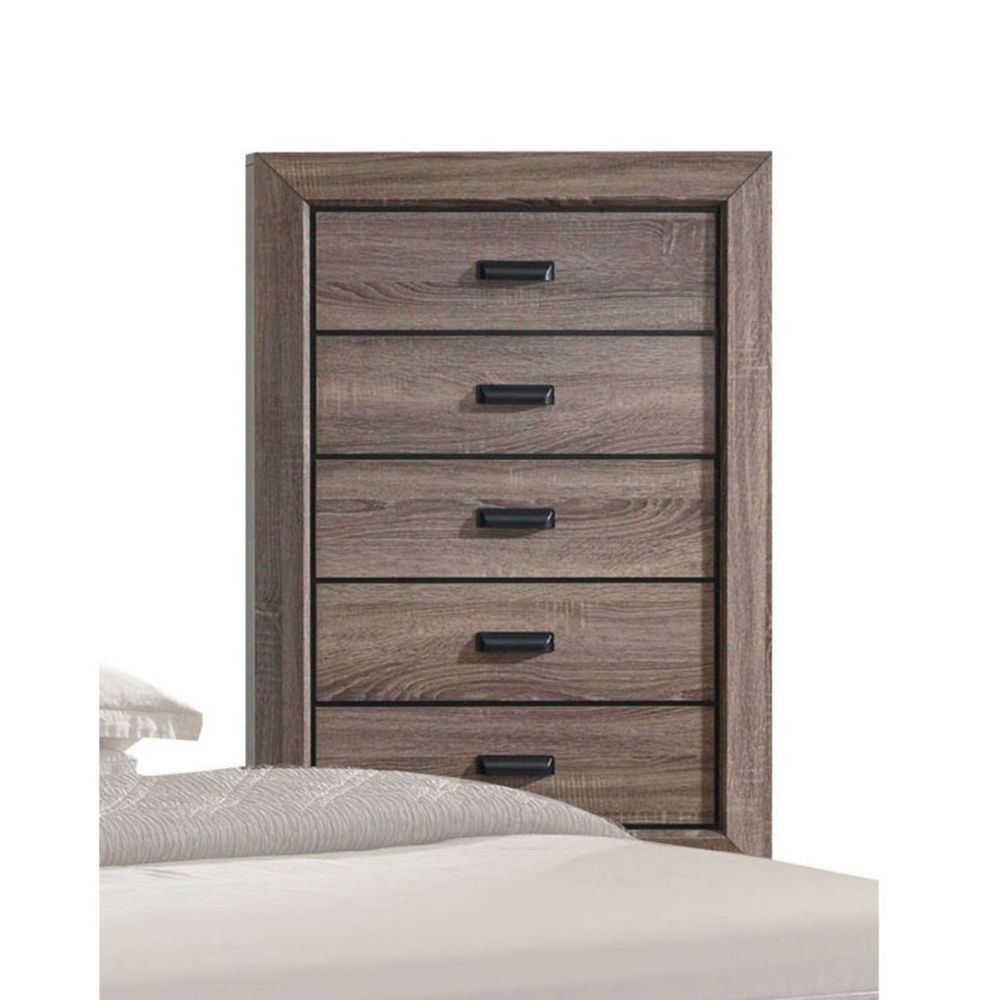 Weathered Gray Lyndon Chest 26026 By Acme | Mobilia Cleopatra 3 Weathered Gray Lyndon Chest 26026 by ACME - Image 1