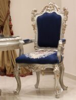 Handmade Cambridge Blue Arm Chair – View 2
