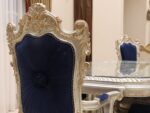 Handmade Cambridge Blue Arm Chair – View 3