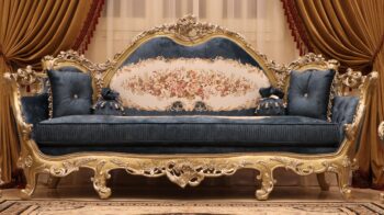Handmade Lavish Green Sofa