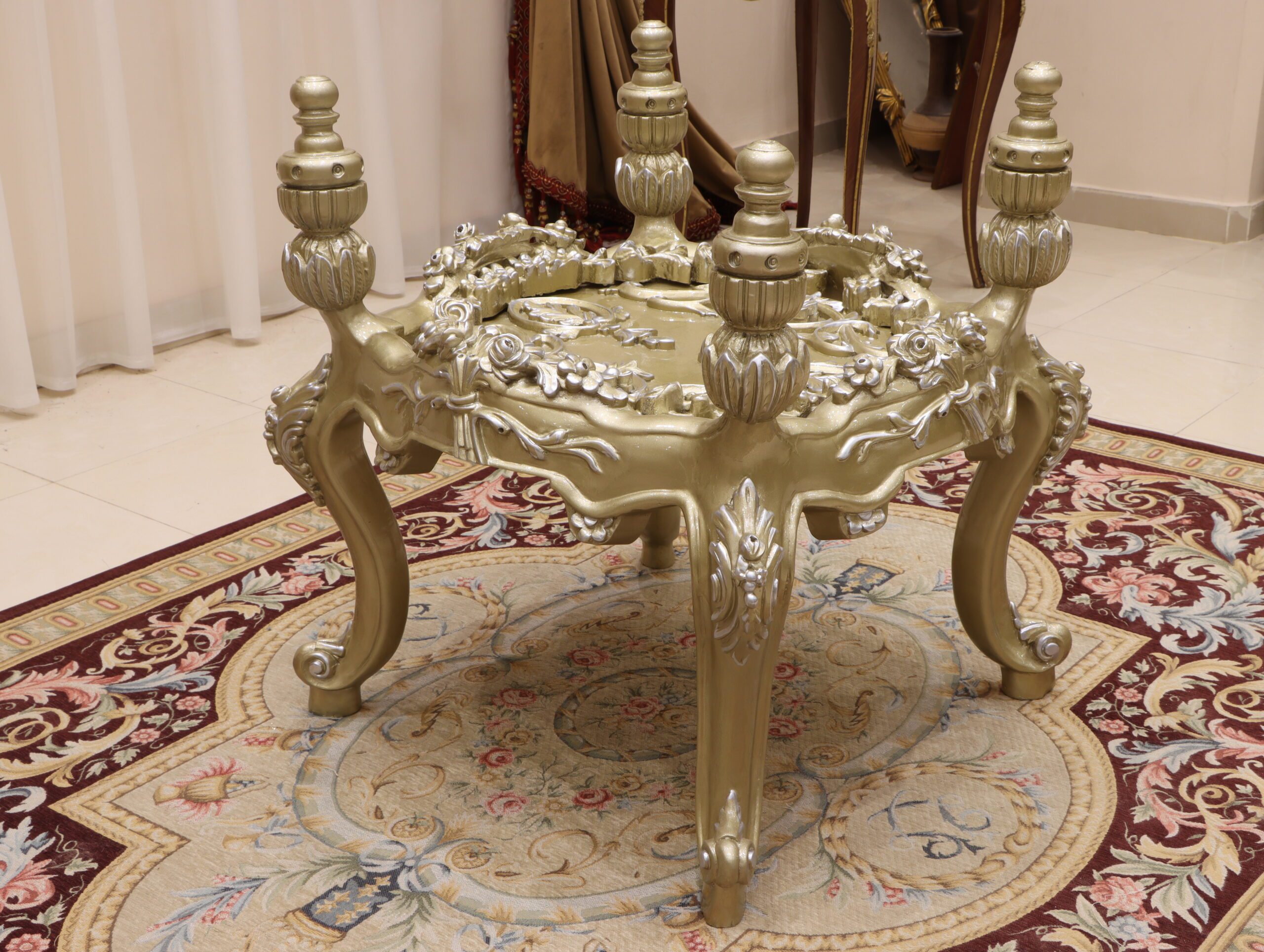 Handmade Lavish End Table | Mobilia Cleopatra 3 Handmade Lavish End Table - Image 1