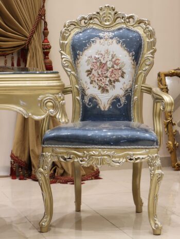 Handmade Lavish Green Arm Chair