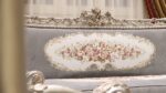 Handmade Glammed Gray Sofa - Image 2