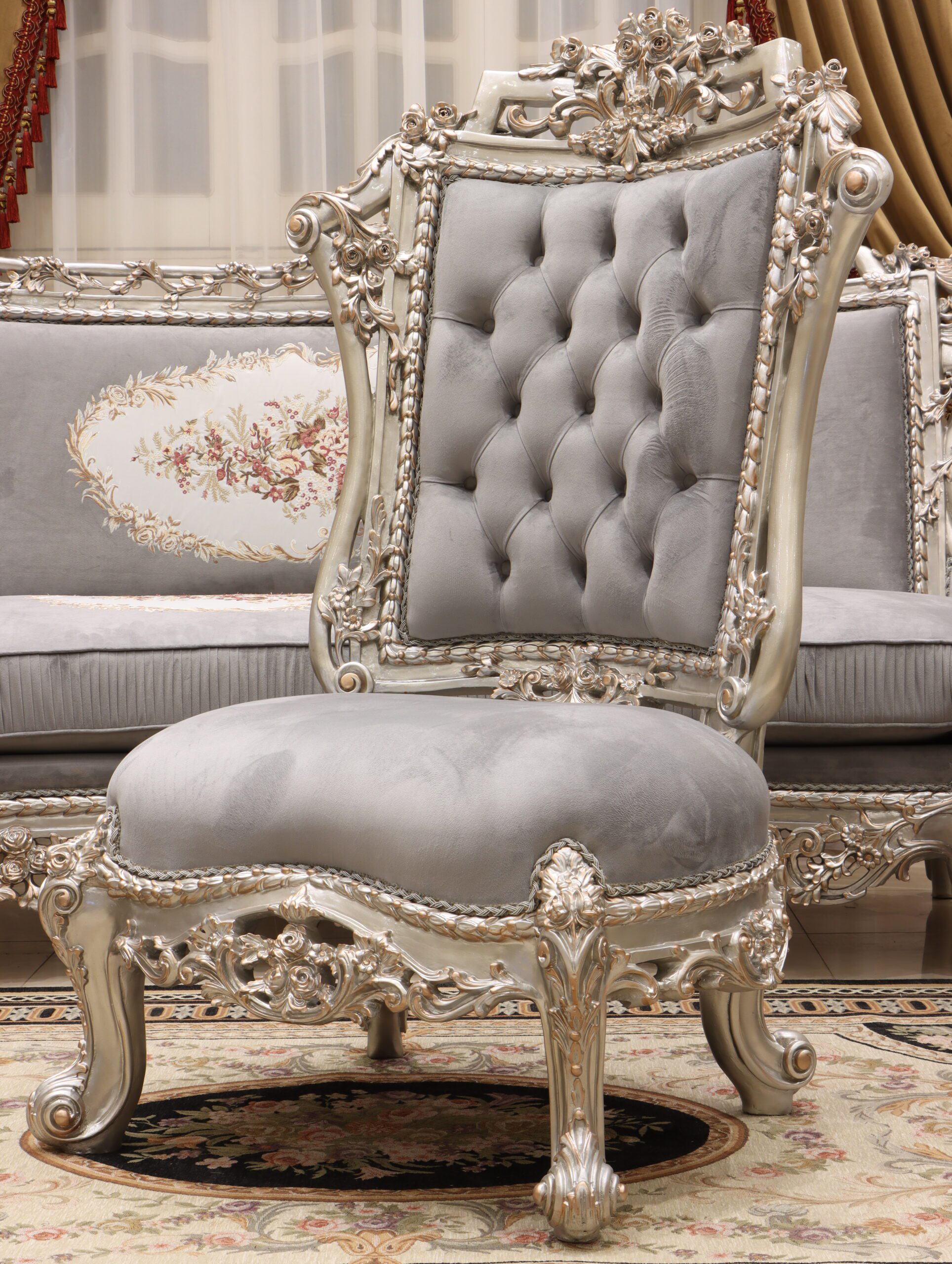 Handmade Glammed Chair 2 | Mobilia Cleopatra 3 Handmade Glammed Chair 2 - Image 1