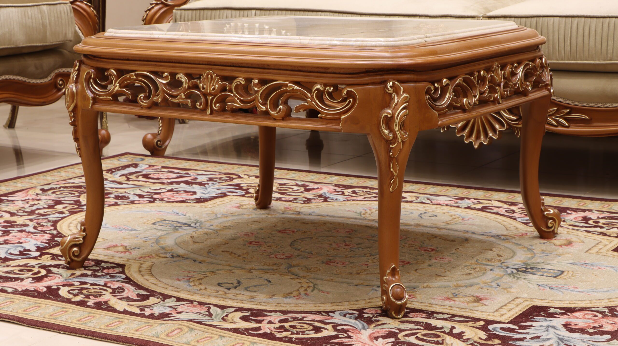 Handmade Elite Gallery Coffee Table | Mobilia Cleopatra 3 Handmade Elite Gallery Coffee Table - Image 1