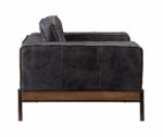 Ebony Leather Silchester Chair 56507 by ACME - Image 3
