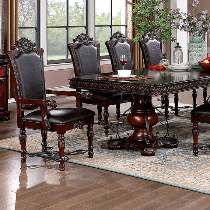 Picardy Dining Table Cm3147T By Furniture Of America | Mobilia Cleopatra 3 PICARDY DINING TABLE CM3147T BY Furniture of America - Image 1