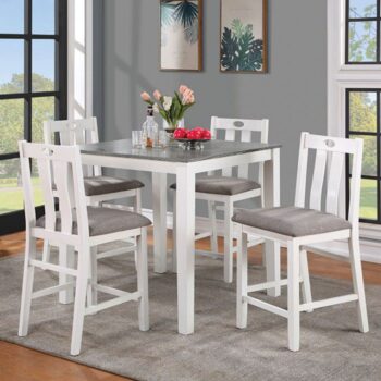 DUNSEITH 5 PC. COUNTER HT. SET  FOA3388PT-5PK   BY Furniture of America