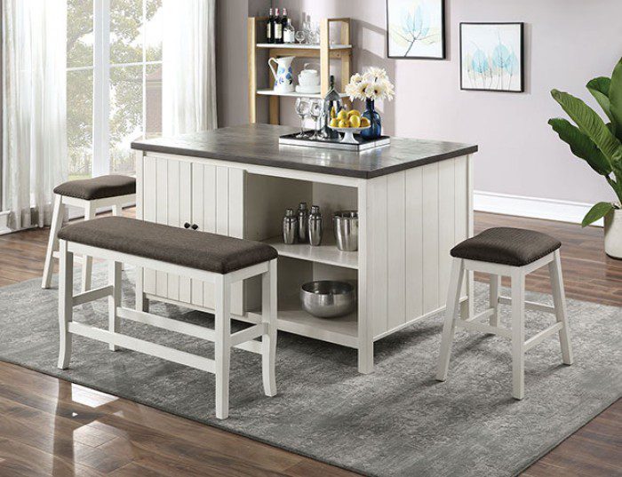 Heidelberg Counter Ht. Table Cm3498Pt By Furniture Of America | Mobilia Cleopatra 3 HEIDELBERG COUNTER HT. TABLE CM3498PT BY Furniture of America - Image 1