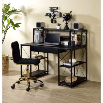 Black Amiel Writing Desk by ACME