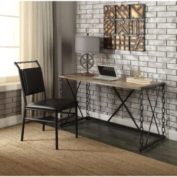 Rustic Oak Jodie Writing Desk 92248 by ACME