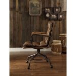 Whiskey Leather Harith II Office Chair 92416 by ACME - Image 3