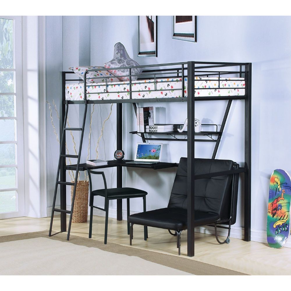Senon Loft Bed 37275 By Acme | Mobilia Cleopatra 3 Senon Loft Bed 37275 by ACME - Image 1