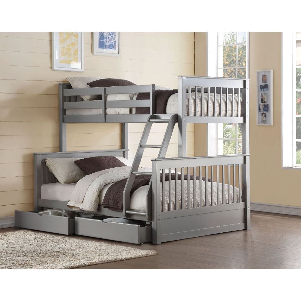 Haley Ii Twin/Full Bunk Bed 37755 By Acme | Mobilia Cleopatra 3 Haley II Twin/Full Bunk Bed 37755 by ACME - Image 1