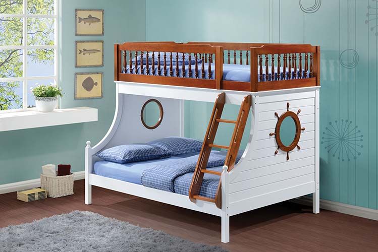 Farah Twin/Full Bunk Bed 37600 By Acme | Mobilia Cleopatra 3 Farah Twin/Full Bunk Bed 37600 by ACME - Image 1