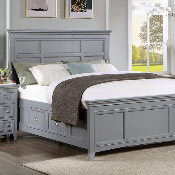Gray Castlile Bed CM7413GY By Furniture of America - Image 2