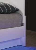 White/Chrome ERLACH BED FOA7189WH By Furniture of America - Image 4