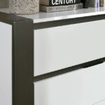 White/Metallic Gray Birsfelden Bed FOA7225WH-DR By Furniture of America - Image 4