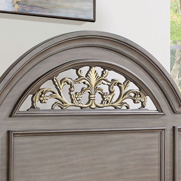 Gray SYRACUSE BED CM7129GY By Furniture of America - Image 3
