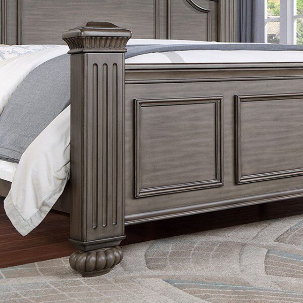 Gray SYRACUSE BED CM7129GY By Furniture of America - Image 4