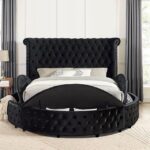 Black Sansom Bed CM7178BK By Furniture of America - Image 4