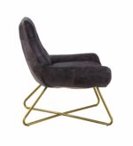 Ebony Leather Dhalsim Accent Chair 59666 by ACME - Image 4