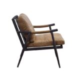 Chestnut Leather Anzan Accent Chair 59949 by ACME - Image 2