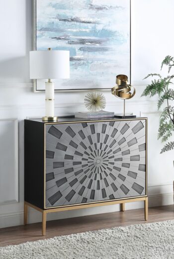 Black Quilla Console Cabinet AC00200 by ACME