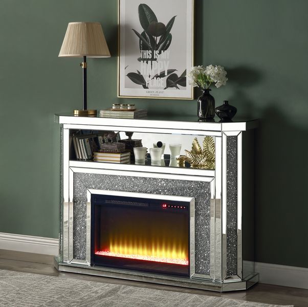 Noralie Fireplace With Open Shelf By Acme | Mobilia Cleopatra 3 Noralie Fireplace With Open Shelf by ACME - Image 1