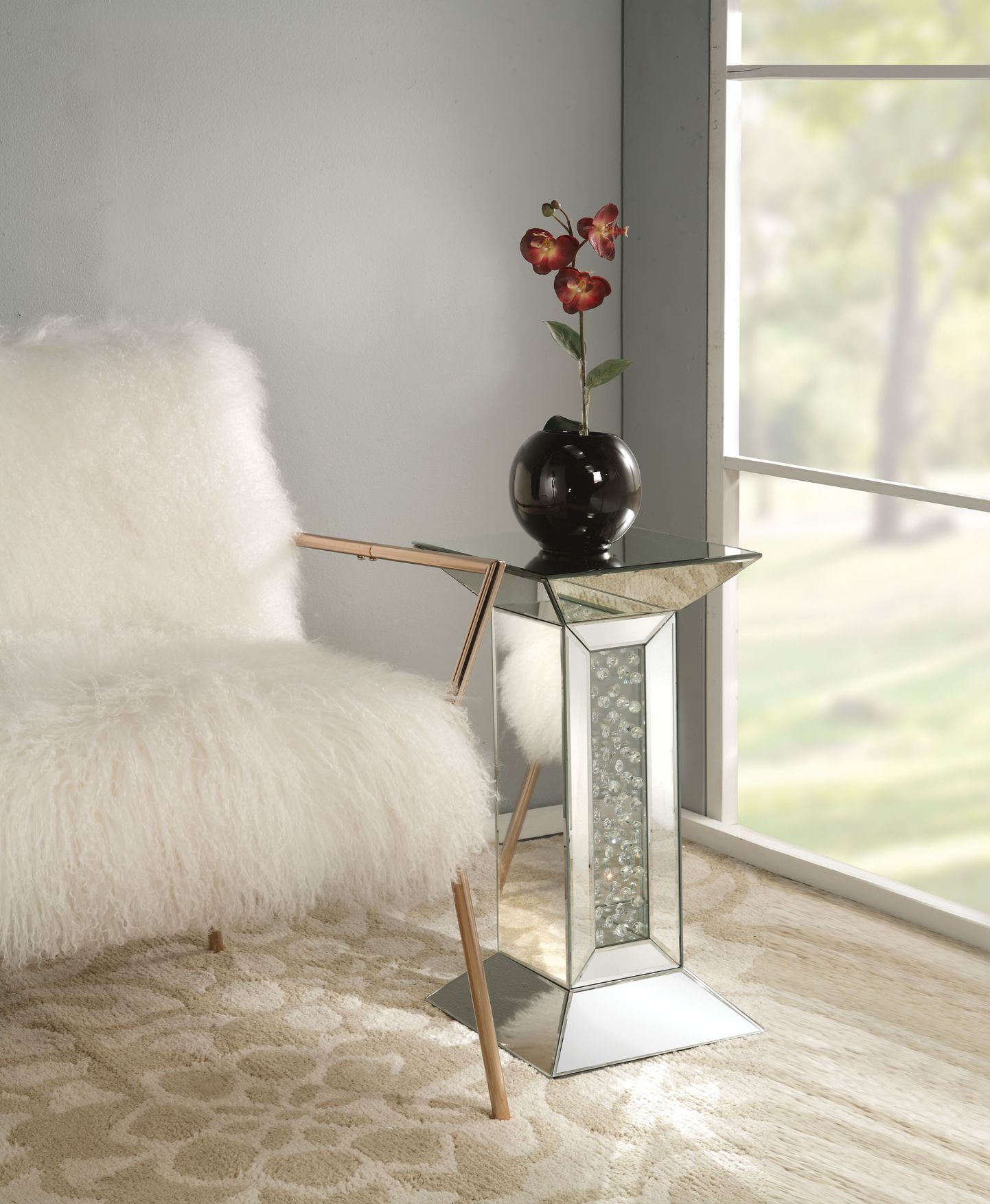 Nysa Pedestal Stand By Acme | Mobilia Cleopatra 3 Nysa Pedestal Stand by ACME - Image 1