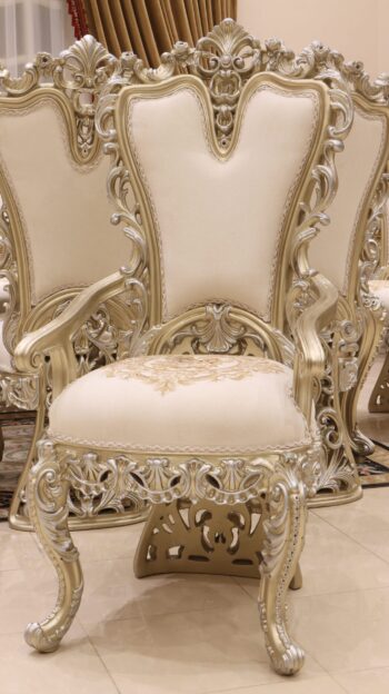 Handmade Liza Beige Dinning Arm Chair