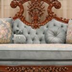 Handmade Zayn Mint Green Sofa - Image 6