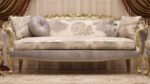 Handmade Meta Silver Sofa