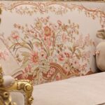 Handmade Beige Rose Sofa - Image 3