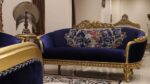 Handmade Ocean Blue Loveseat