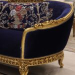 Handmade Ocean Blue Loveseat - Image 3