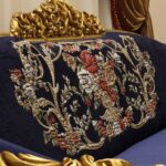Handmade Ocean Blue Loveseat - Image 4