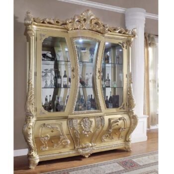 Cabriole Gold Curio by ACME