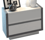 High Gloss Lacquer Mangano Nightstand i11555 By ESF Furniture