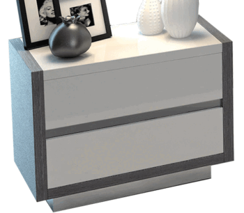 High Gloss Lacquer Mangano Nightstand i11555 By ESF Furniture