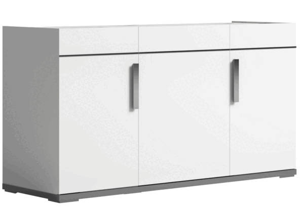 High Gloss Lacquer Carrara 3 Door Buffet By ESF Furniture - Image 3