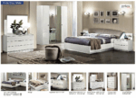 High Gloss Lacquer Onda DROP Bedroom Set WHITE p6734 By ESF Furniture - Image 2