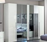 High Gloss Lacquer Onda DROP Bedroom Set WHITE p6734 By ESF Furniture - Image 11