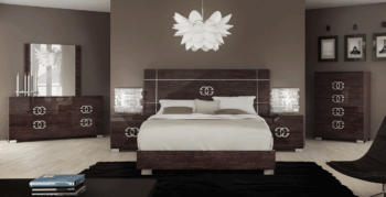 High Gloss Lacquer Prestige Classic Bedroom Set p6349 By ESF Furniture