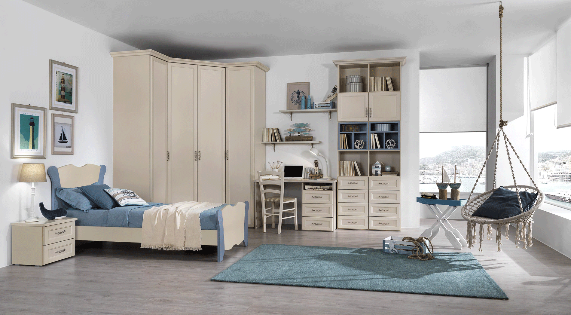 Af20 Beige Bedroom Set P12766 By Esf Furniture | Mobilia Cleopatra 3 Bedrooms_AF20