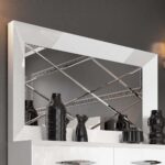 High Gloss Lacquer, Mat Carmen Bedroom Set White p7227 By ESF Furniture - Image 6