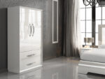 High Gloss Lacquer, Mat Carmen Bedroom Set White p7227 By ESF Furniture - Image 8