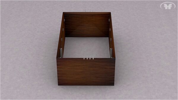 High Gloss Lacquer, Mat Carmen Bed White p11781 By ESF Furniture - Image 6