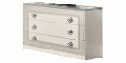 Aida Single Dresser White/Silv **Mirror supports – optional**